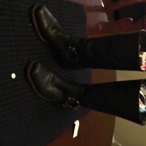 Leather Harness Boots